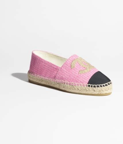 chanel pink tweed espadrilles|chanel espadrilles size chart.